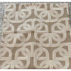 Croker Horse Pig Nose Horseshoe Pattern Embroidery Tan White Pillow Cover 20X20